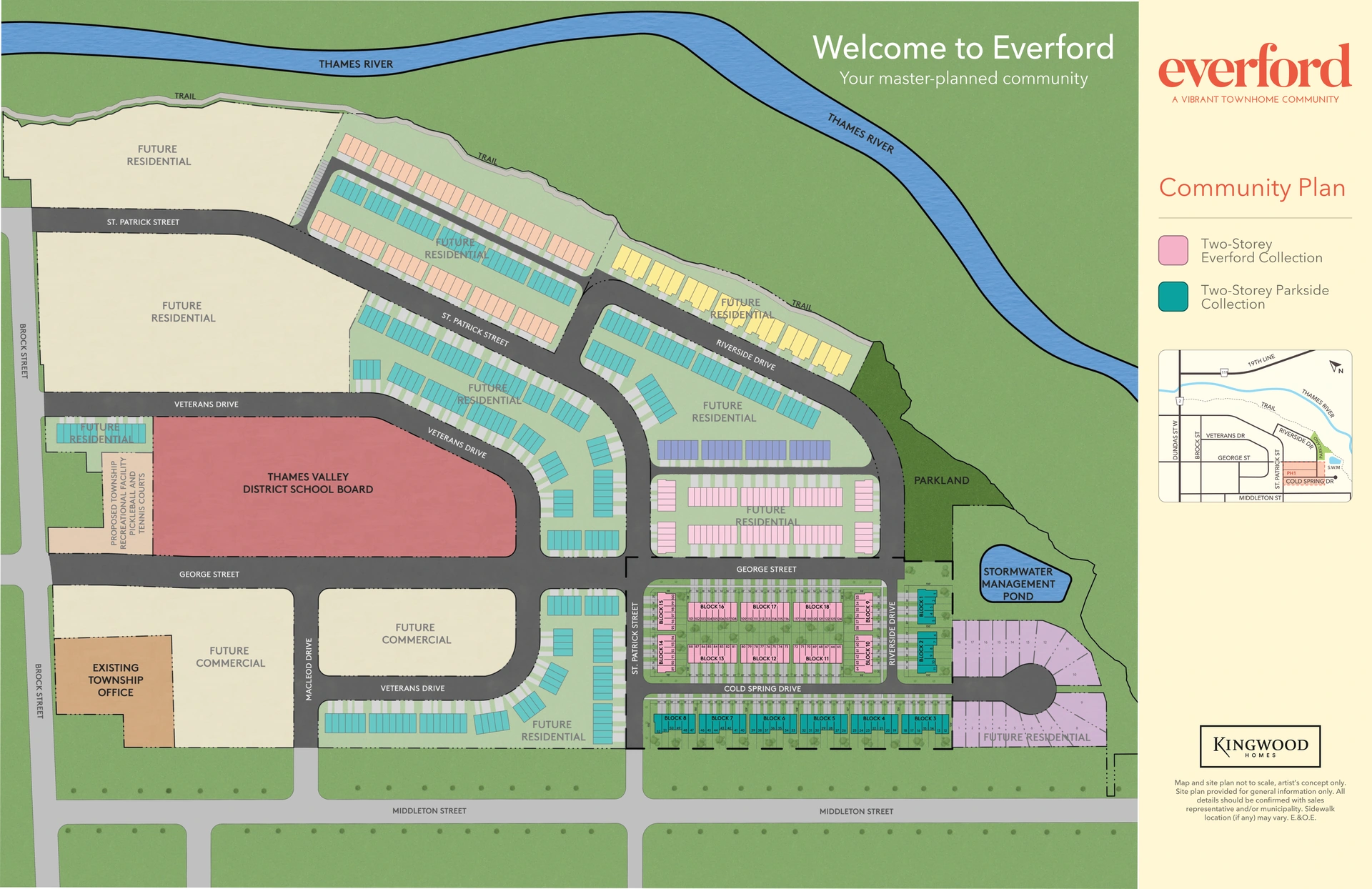 Everford Phase 1 marketing community plan in Thamesford