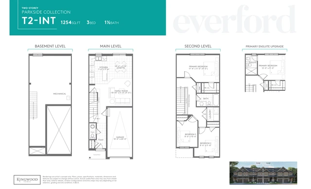 Marketing floor plan for T2 Interior