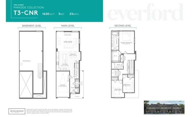 Marketing floor plan for T3 Corner
