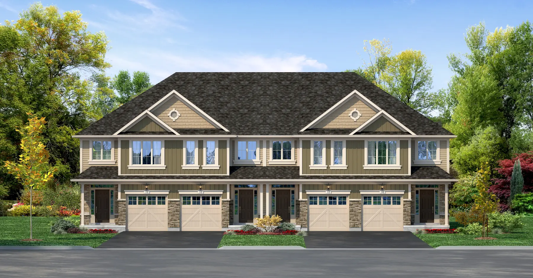 Architectural rendering of Riverside Towns