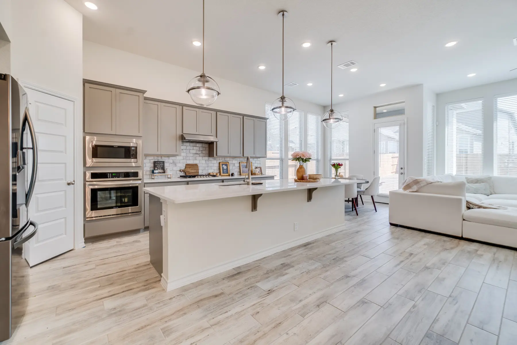 Light-filled kitchen and open living area